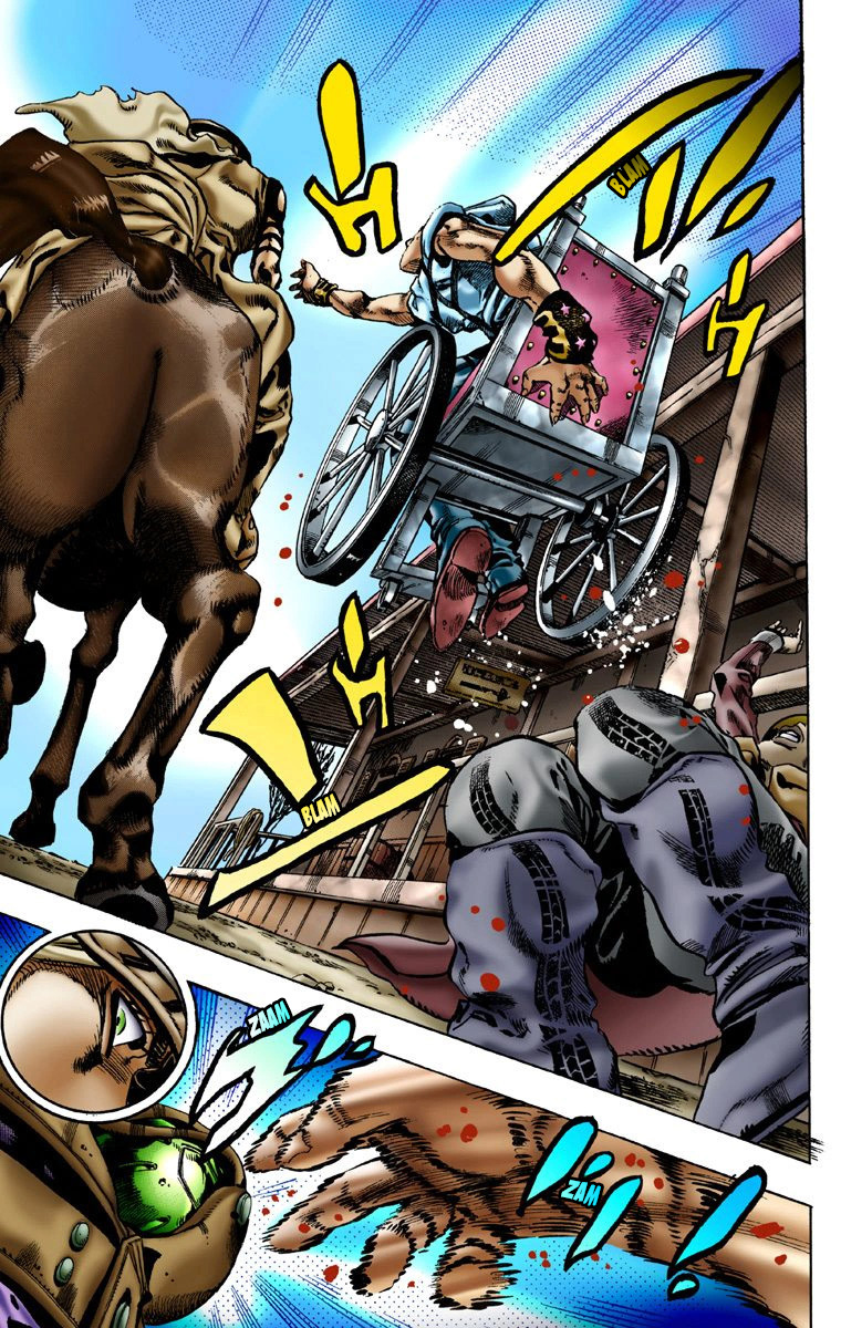 Read JoJo_s Bizarre Adventure Part 7 Steel Ball Run Official Colored FR Manga Online