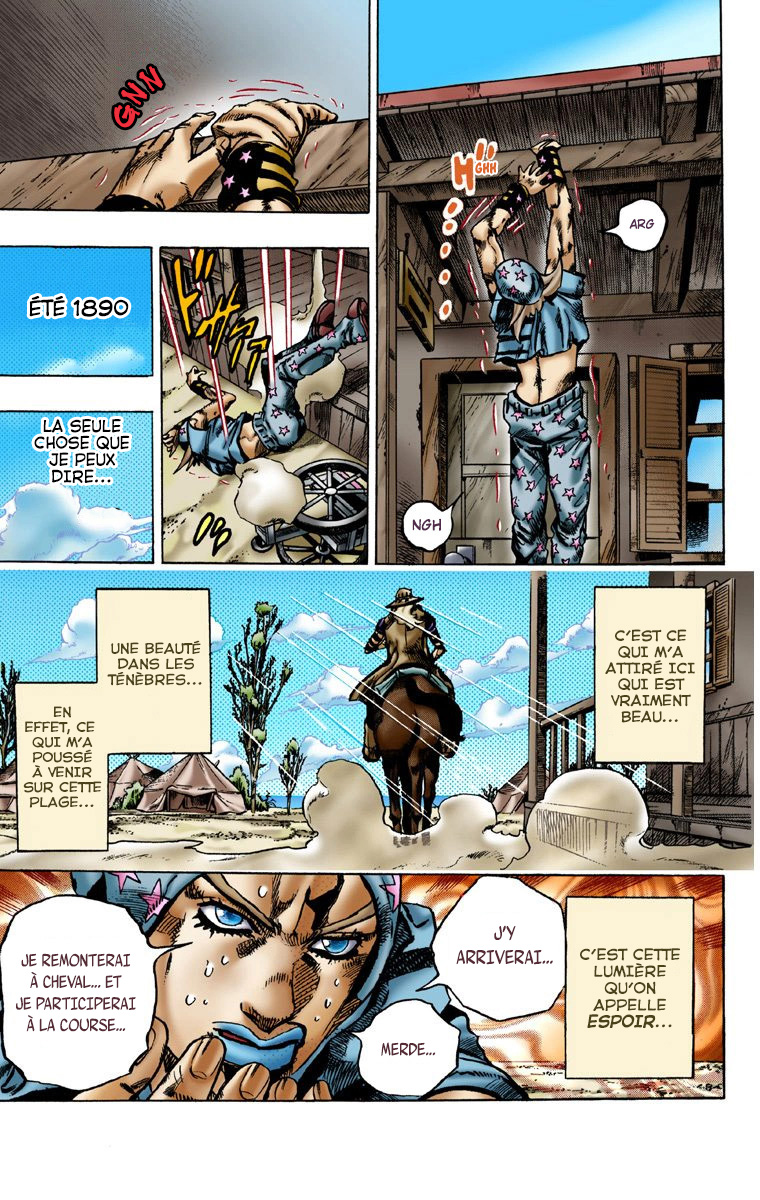 Read JoJo_s Bizarre Adventure Part 7 Steel Ball Run Official Colored FR Manga Online