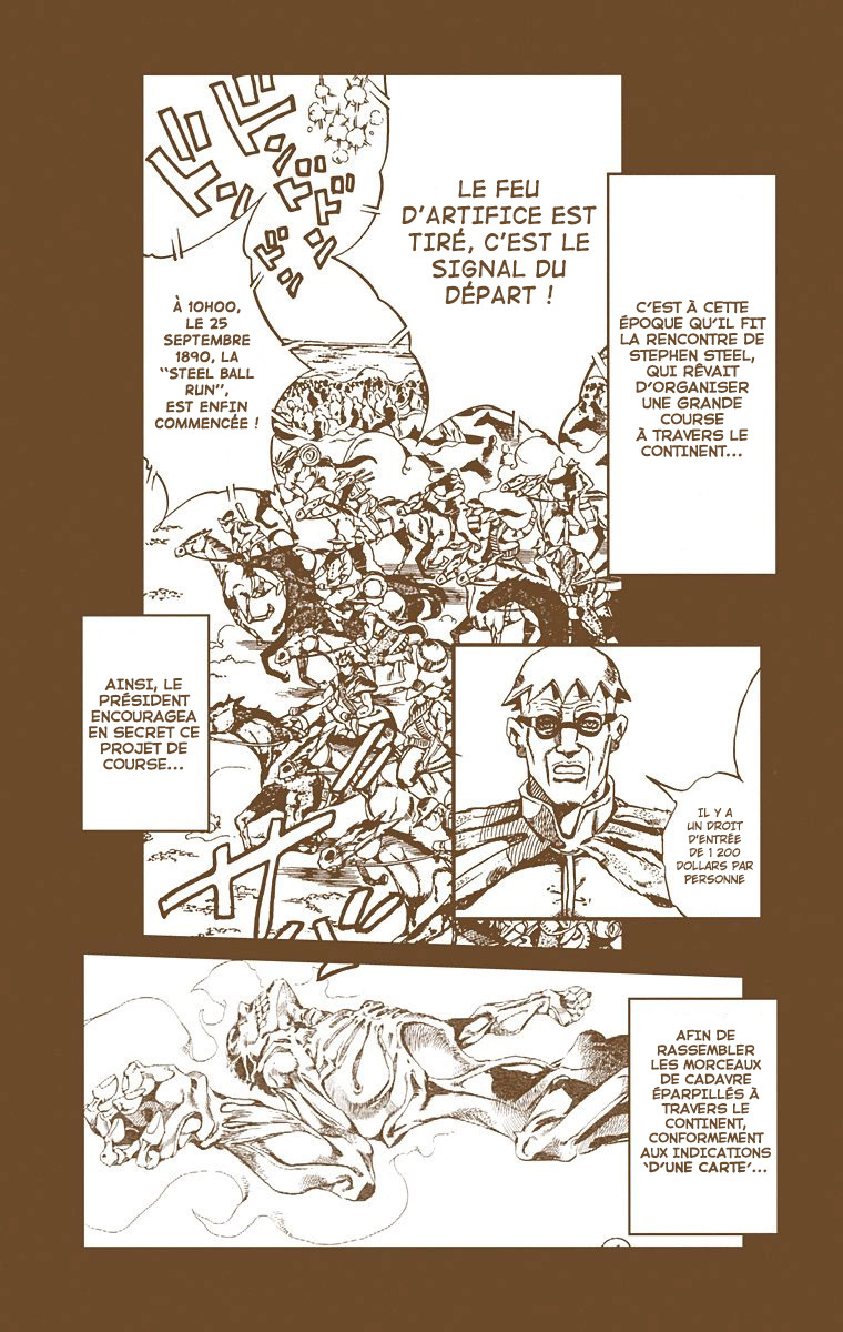 Read JoJo_s Bizarre Adventure Part 7 Steel Ball Run Official Colored FR Manga Online
