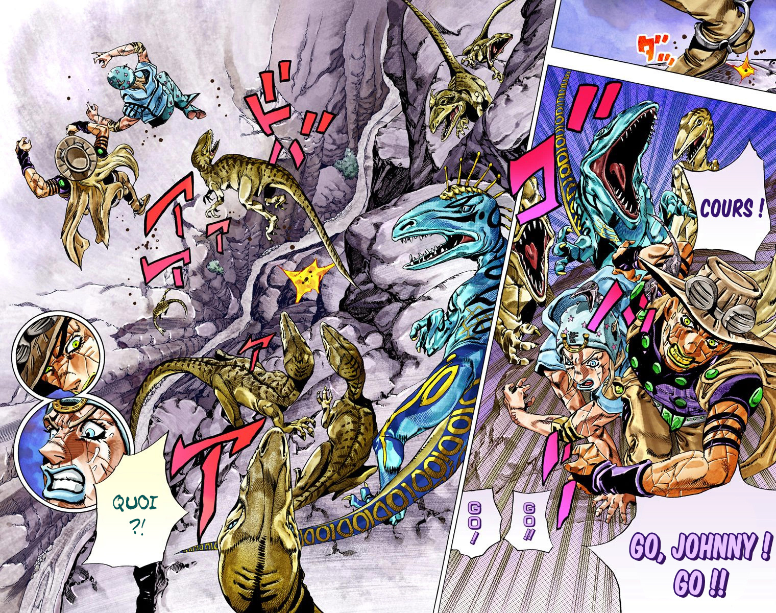 Read JoJo_s Bizarre Adventure Part 7 Steel Ball Run Official Colored FR Manga Online