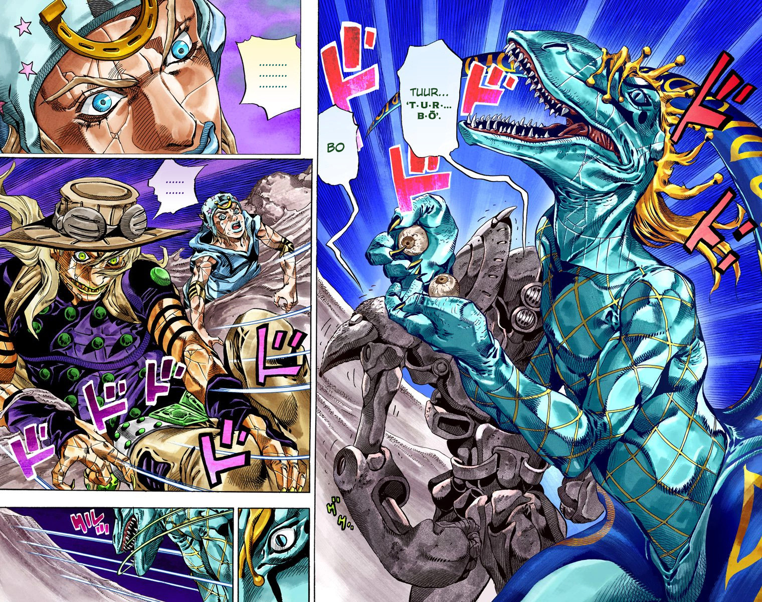 Read JoJo_s Bizarre Adventure Part 7 Steel Ball Run Official Colored FR Manga Online