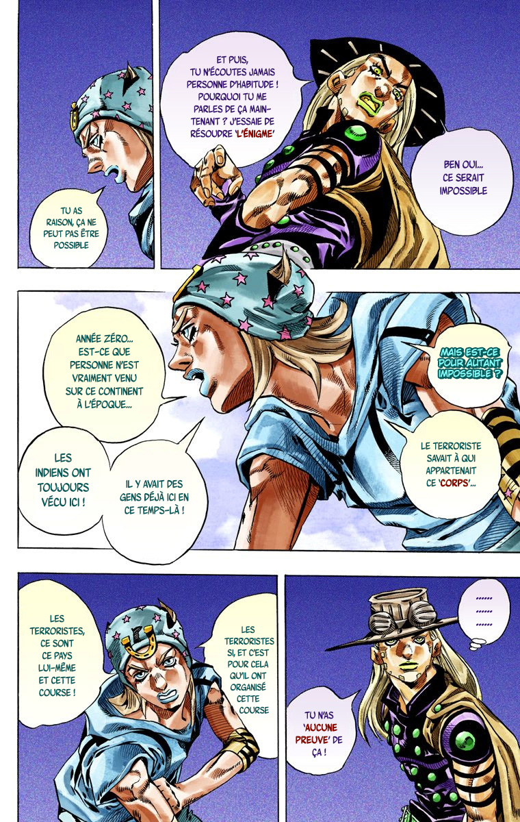 Read JoJo_s Bizarre Adventure Part 7 Steel Ball Run Official Colored FR Manga Online