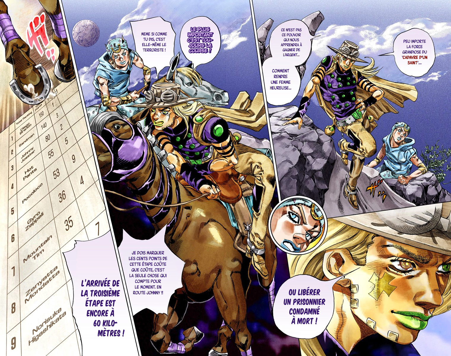 Read JoJo_s Bizarre Adventure Part 7 Steel Ball Run Official Colored FR Manga Online