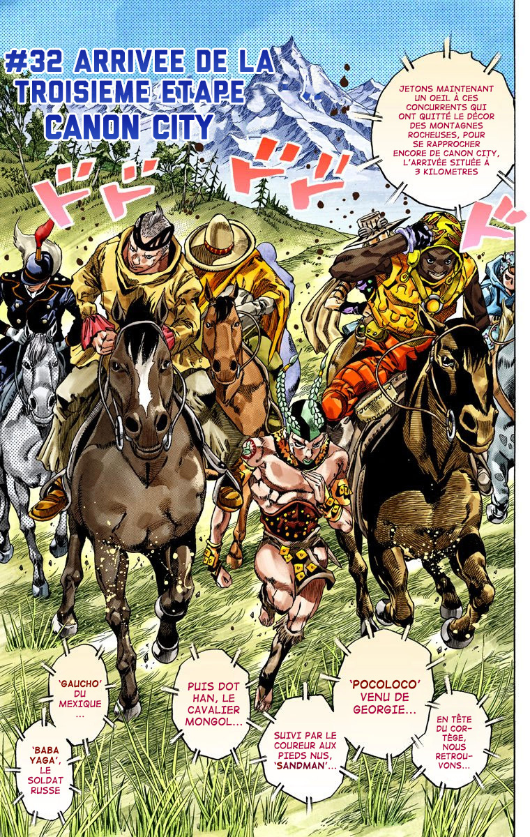 Read JoJo_s Bizarre Adventure Part 7 Steel Ball Run Official Colored FR Manga Online