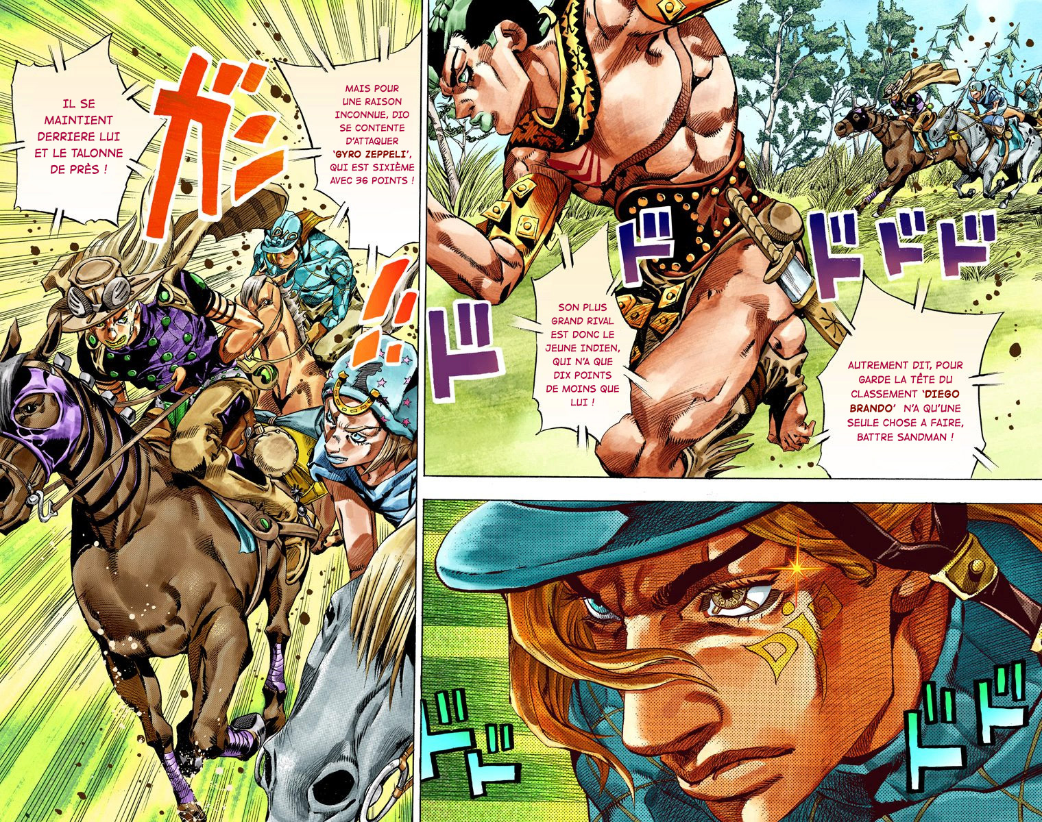 Read JoJo_s Bizarre Adventure Part 7 Steel Ball Run Official Colored FR Manga Online