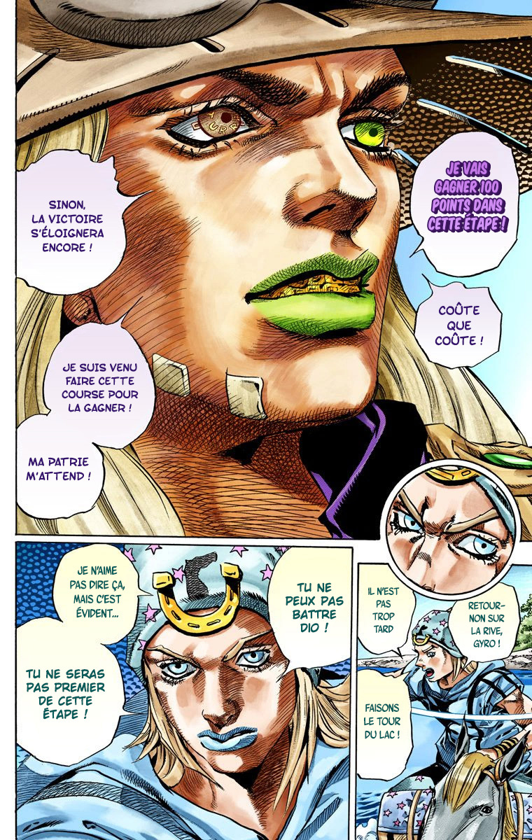 Read JoJo_s Bizarre Adventure Part 7 Steel Ball Run Official Colored FR Manga Online