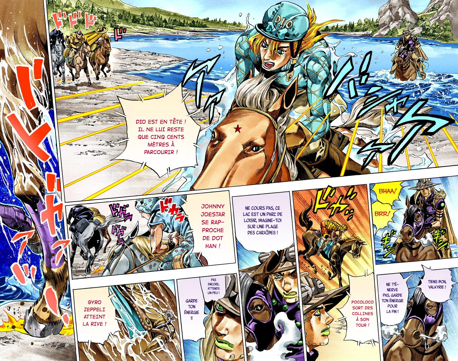 Read JoJo_s Bizarre Adventure Part 7 Steel Ball Run Official Colored FR Manga Online