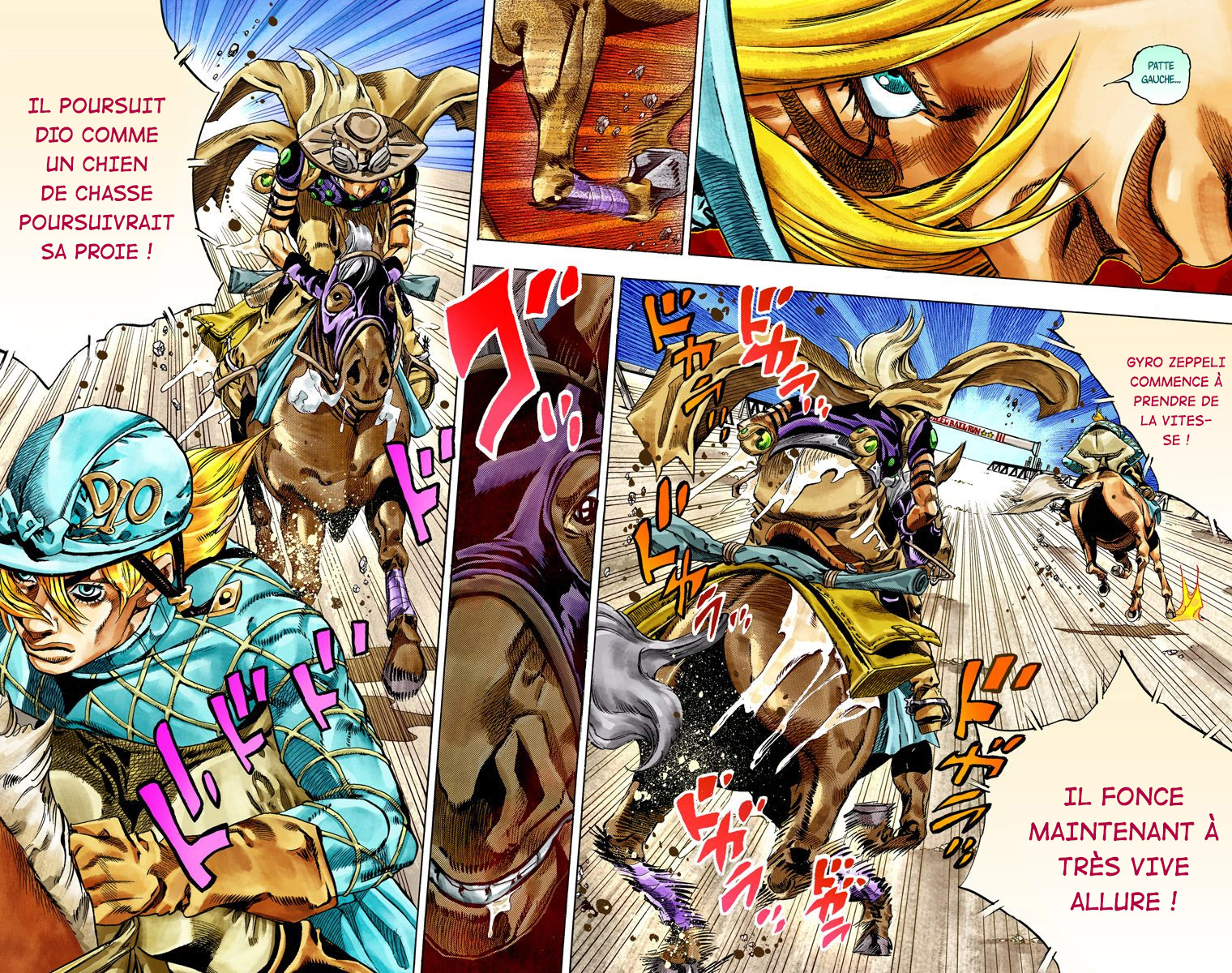Read JoJo_s Bizarre Adventure Part 7 Steel Ball Run Official Colored FR Manga Online