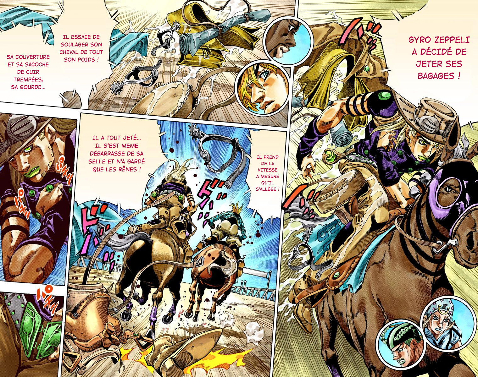 Read JoJo_s Bizarre Adventure Part 7 Steel Ball Run Official Colored FR Manga Online