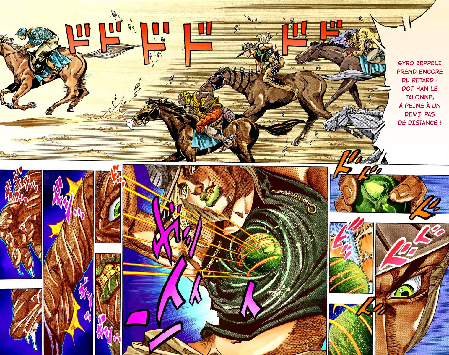 Read JoJo_s Bizarre Adventure Part 7 Steel Ball Run Official Colored FR Manga Online