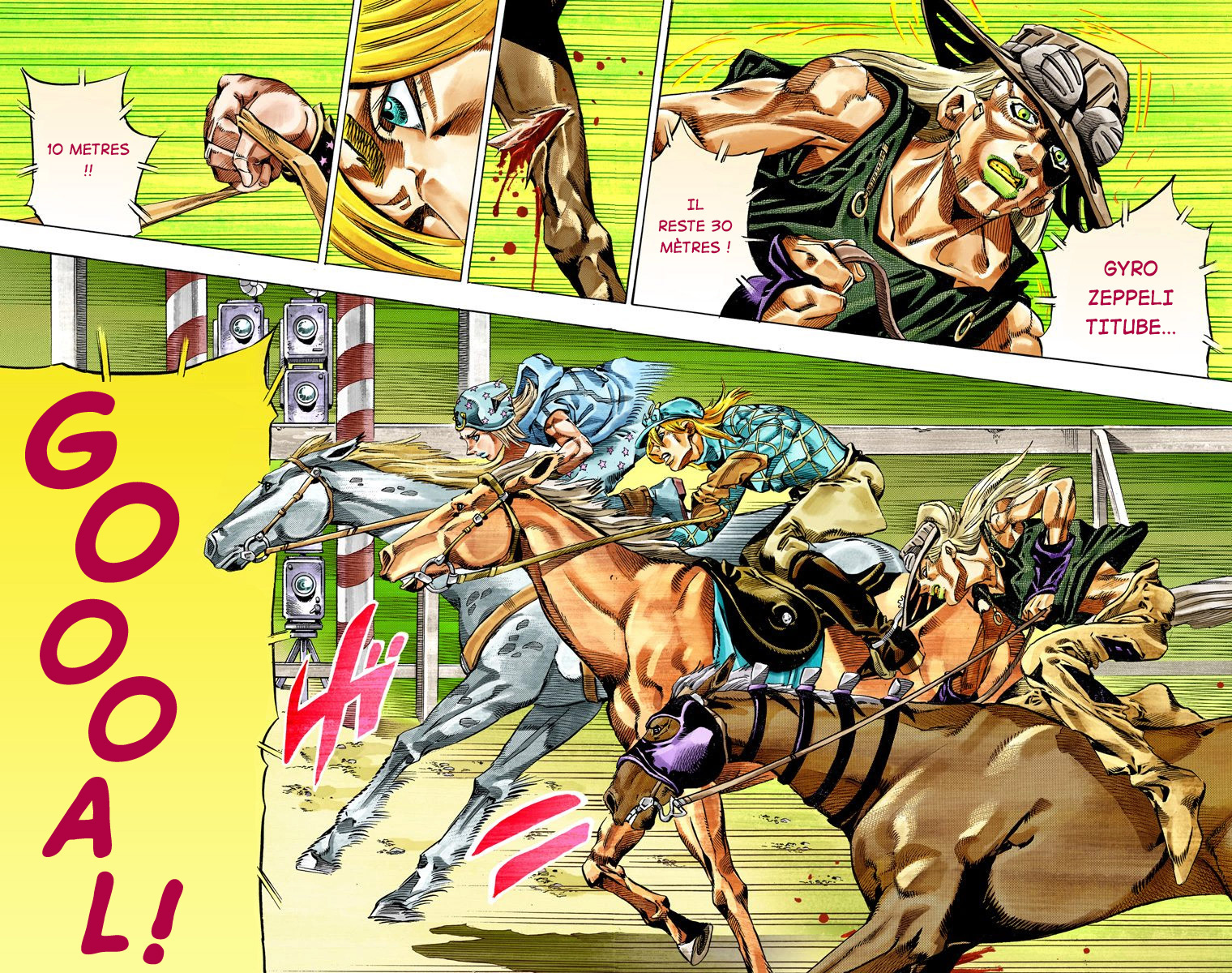 Read JoJo_s Bizarre Adventure Part 7 Steel Ball Run Official Colored FR Manga Online