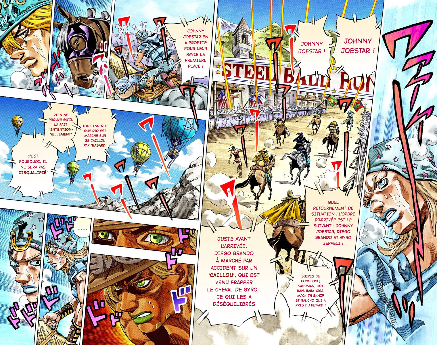 Read JoJo_s Bizarre Adventure Part 7 Steel Ball Run Official Colored FR Manga Online
