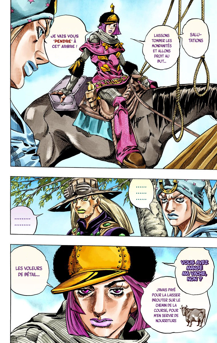Read JoJo_s Bizarre Adventure Part 7 Steel Ball Run Official Colored FR Manga Online