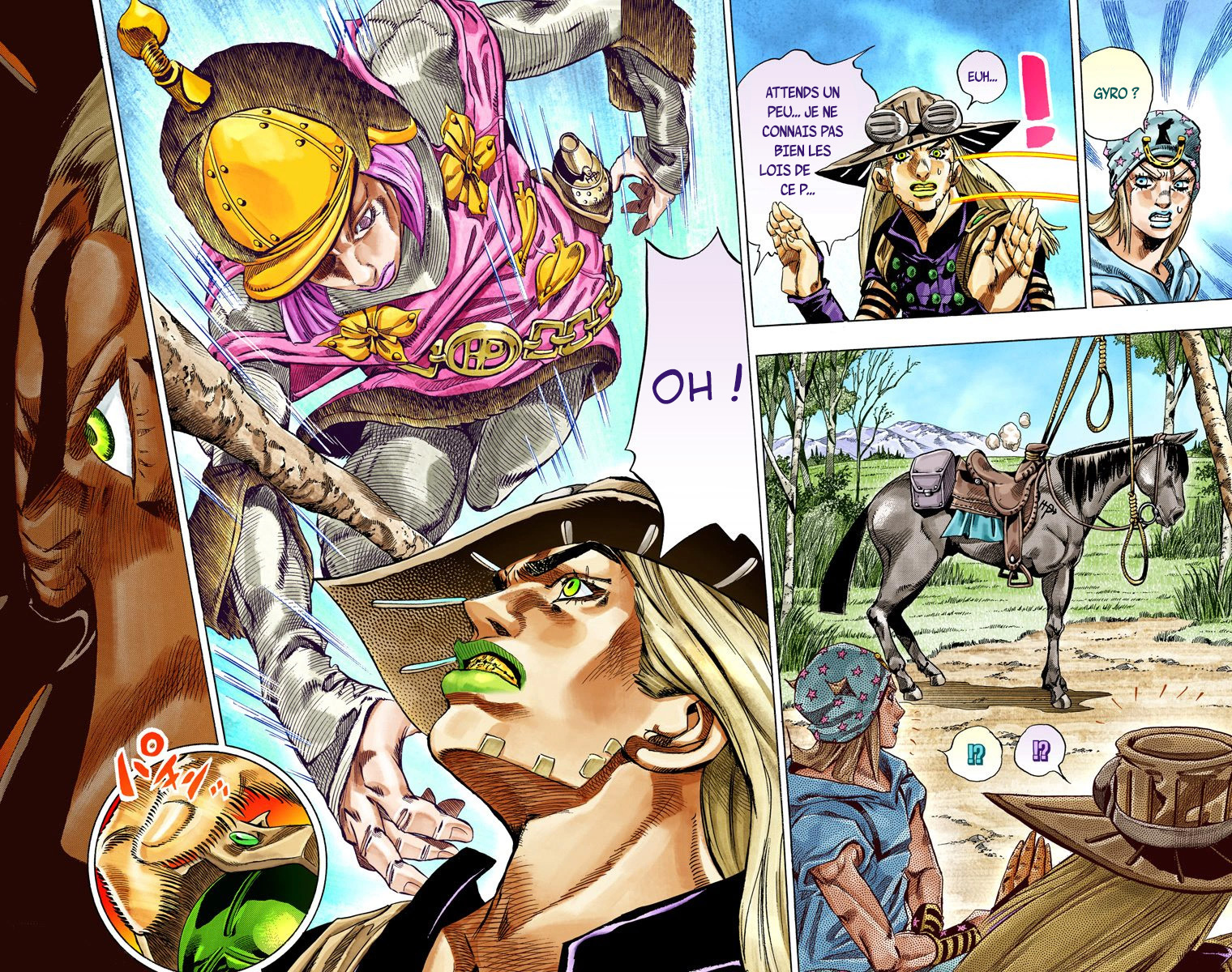 Read JoJo_s Bizarre Adventure Part 7 Steel Ball Run Official Colored FR Manga Online