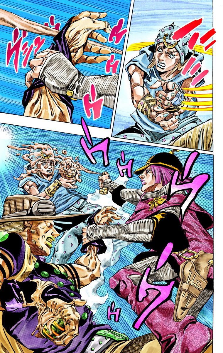 Read JoJo_s Bizarre Adventure Part 7 Steel Ball Run Official Colored FR Manga Online