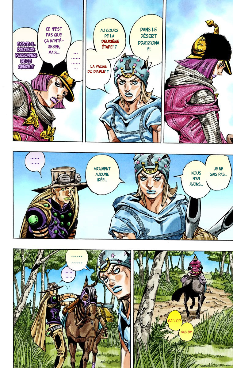 Read JoJo_s Bizarre Adventure Part 7 Steel Ball Run Official Colored FR Manga Online