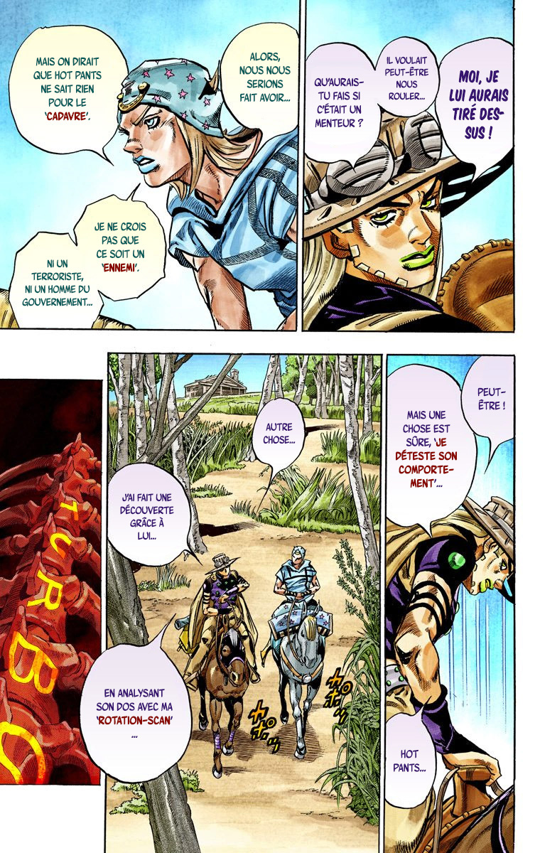 Read JoJo_s Bizarre Adventure Part 7 Steel Ball Run Official Colored FR Manga Online
