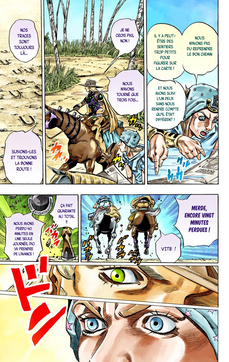 Read JoJo_s Bizarre Adventure Part 7 Steel Ball Run Official Colored FR Manga Online