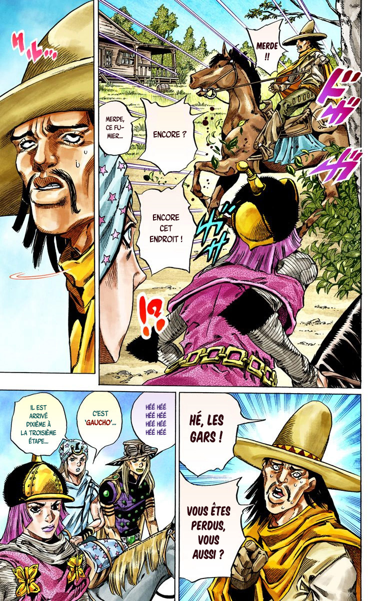 Read JoJo_s Bizarre Adventure Part 7 Steel Ball Run Official Colored FR Manga Online