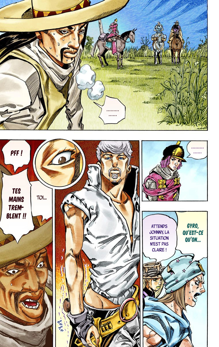 Read JoJo_s Bizarre Adventure Part 7 Steel Ball Run Official Colored FR Manga Online