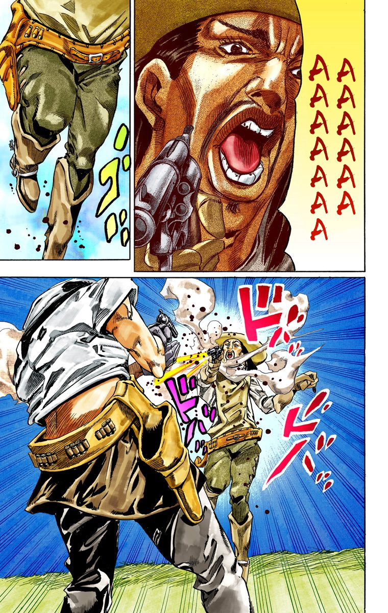 Read JoJo_s Bizarre Adventure Part 7 Steel Ball Run Official Colored FR Manga Online