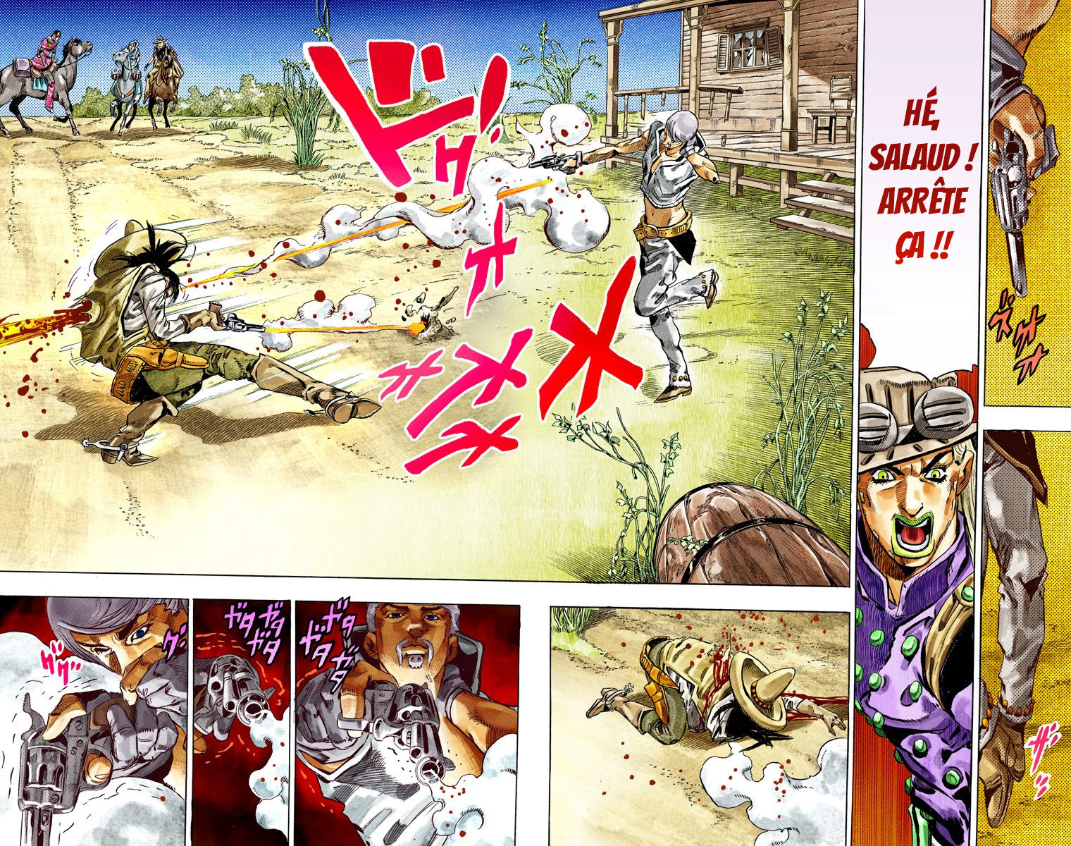 Read JoJo_s Bizarre Adventure Part 7 Steel Ball Run Official Colored FR Manga Online