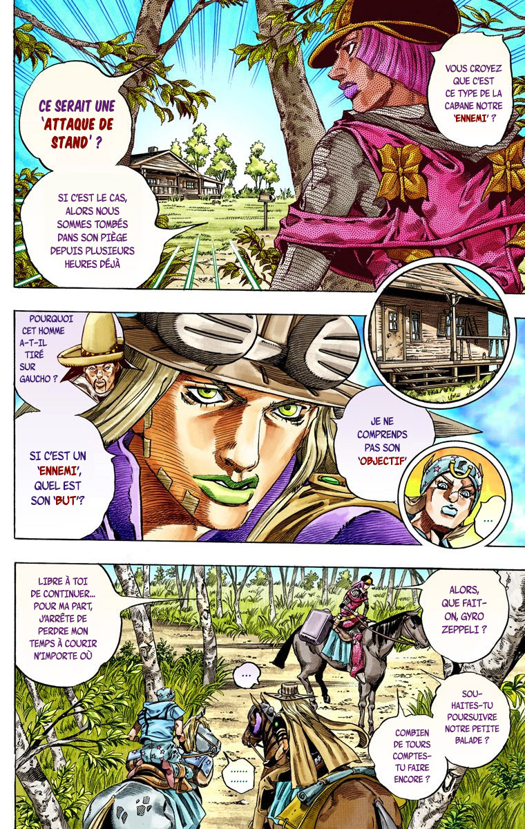 Read JoJo_s Bizarre Adventure Part 7 Steel Ball Run Official Colored FR Manga Online