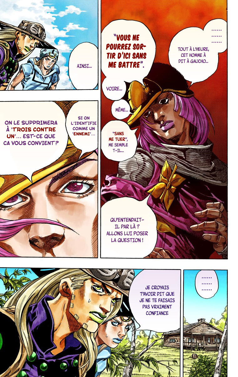 Read JoJo_s Bizarre Adventure Part 7 Steel Ball Run Official Colored FR Manga Online