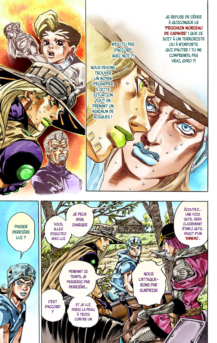Read JoJo_s Bizarre Adventure Part 7 Steel Ball Run Official Colored FR Manga Online