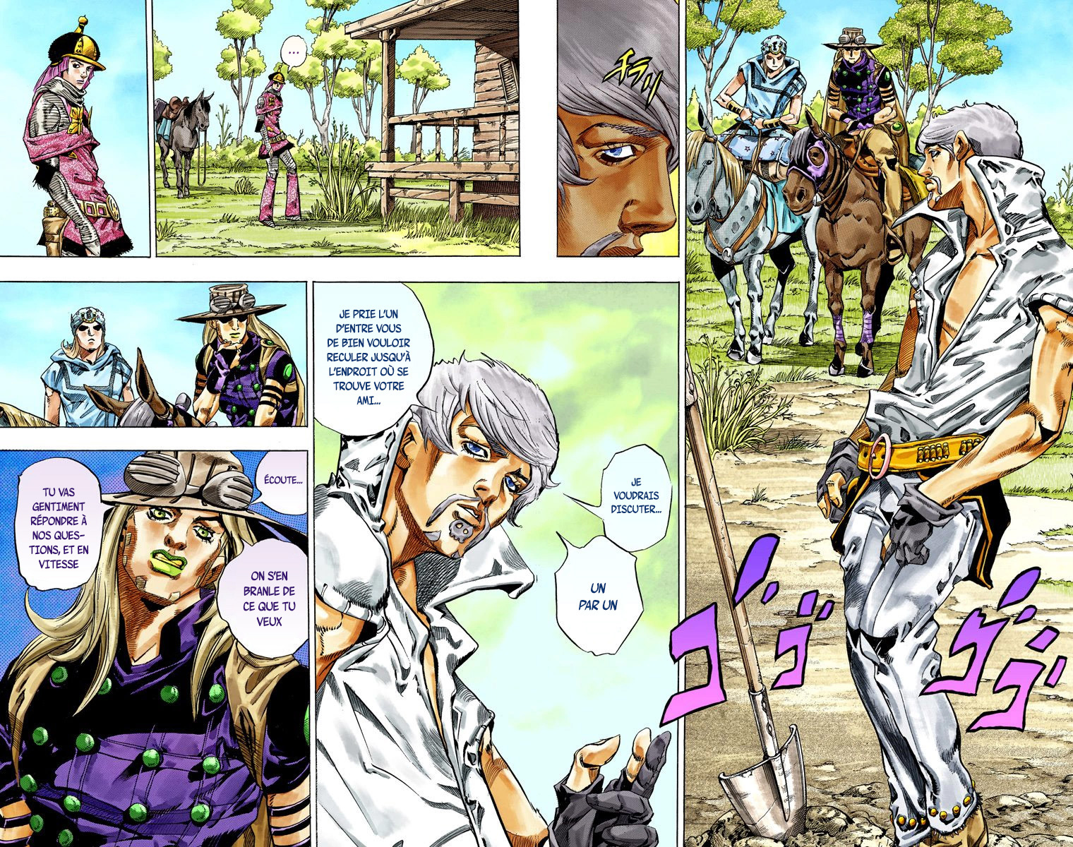 Read JoJo_s Bizarre Adventure Part 7 Steel Ball Run Official Colored FR Manga Online