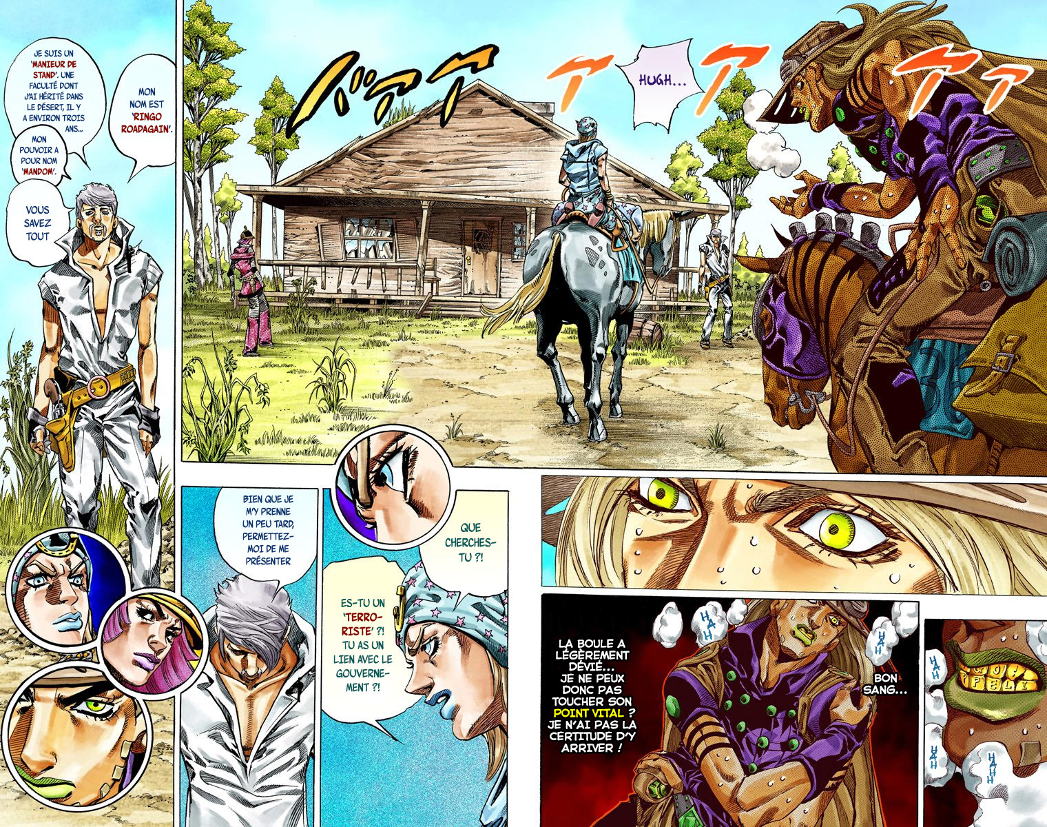 Read JoJo_s Bizarre Adventure Part 7 Steel Ball Run Official Colored FR Manga Online