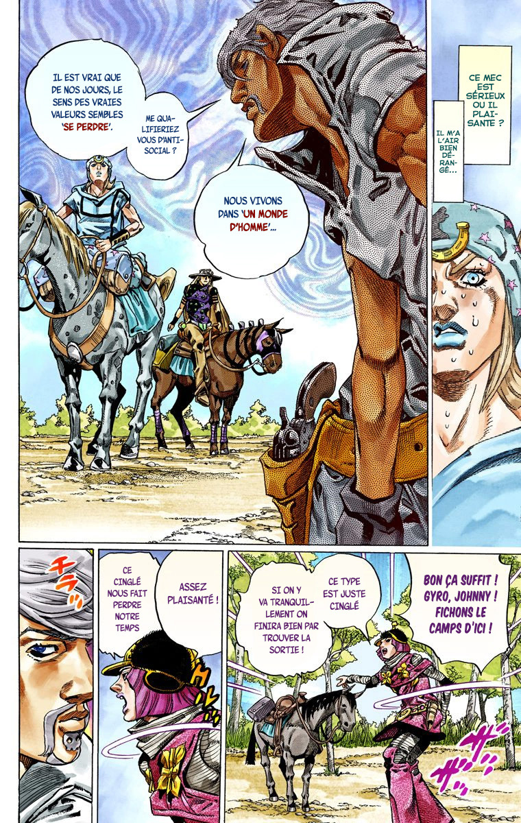 Read JoJo_s Bizarre Adventure Part 7 Steel Ball Run Official Colored FR Manga Online