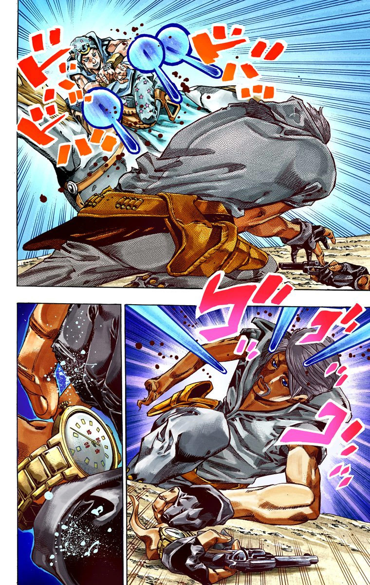 Read JoJo_s Bizarre Adventure Part 7 Steel Ball Run Official Colored FR Manga Online