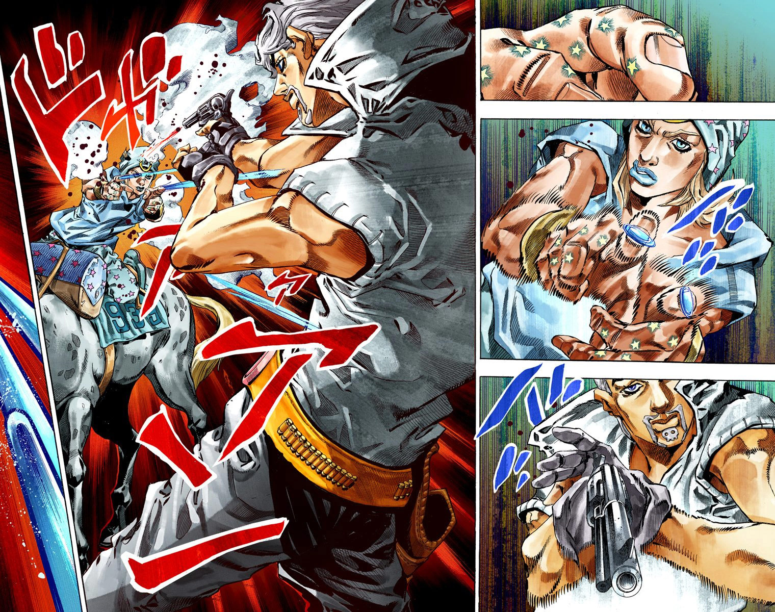 Read JoJo_s Bizarre Adventure Part 7 Steel Ball Run Official Colored FR Manga Online