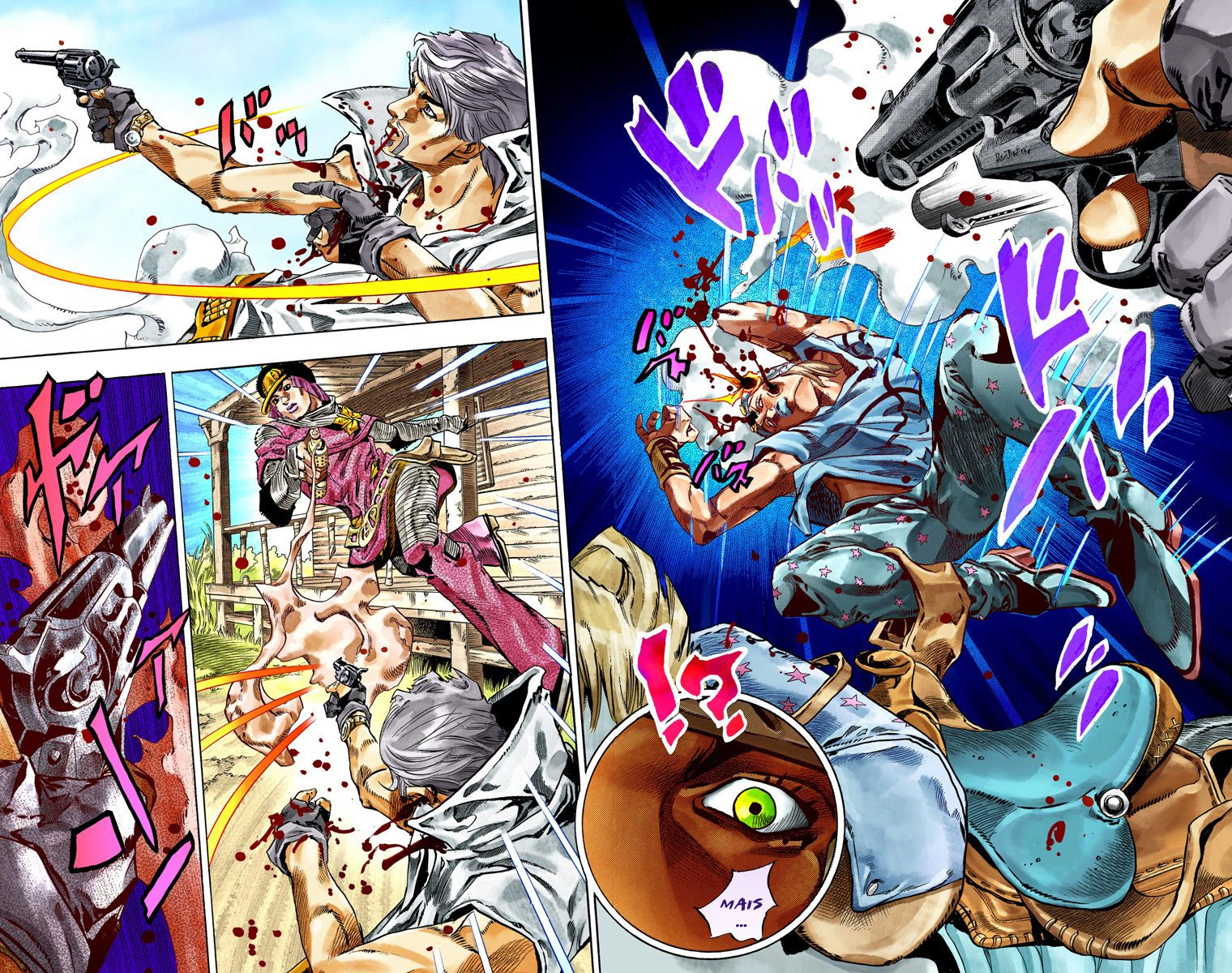 Read JoJo_s Bizarre Adventure Part 7 Steel Ball Run Official Colored FR Manga Online