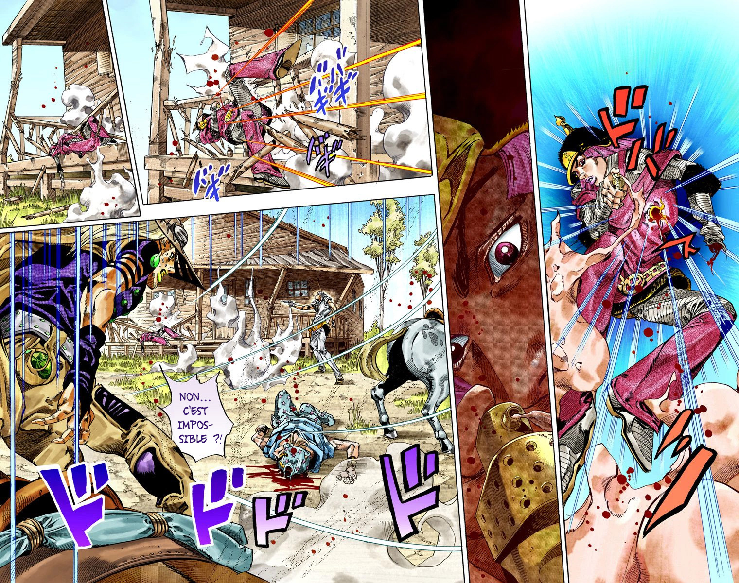 Read JoJo_s Bizarre Adventure Part 7 Steel Ball Run Official Colored FR Manga Online