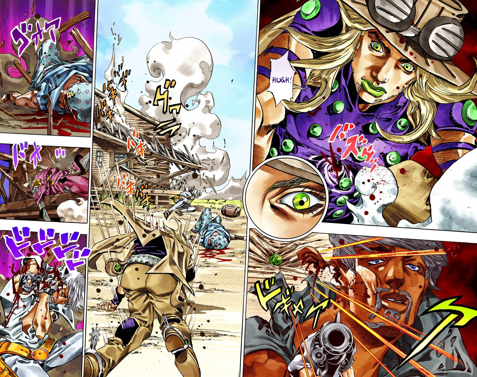 Read JoJo_s Bizarre Adventure Part 7 Steel Ball Run Official Colored FR Manga Online