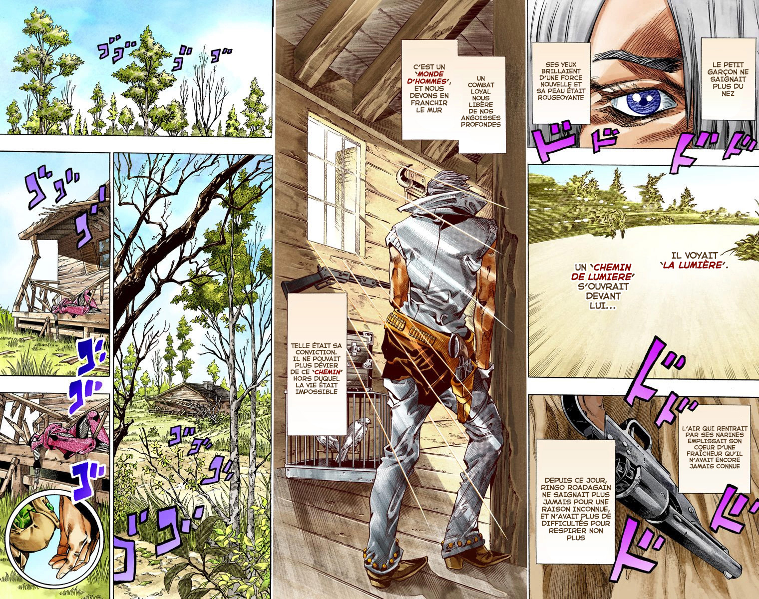 Read JoJo_s Bizarre Adventure Part 7 Steel Ball Run Official Colored FR Manga Online