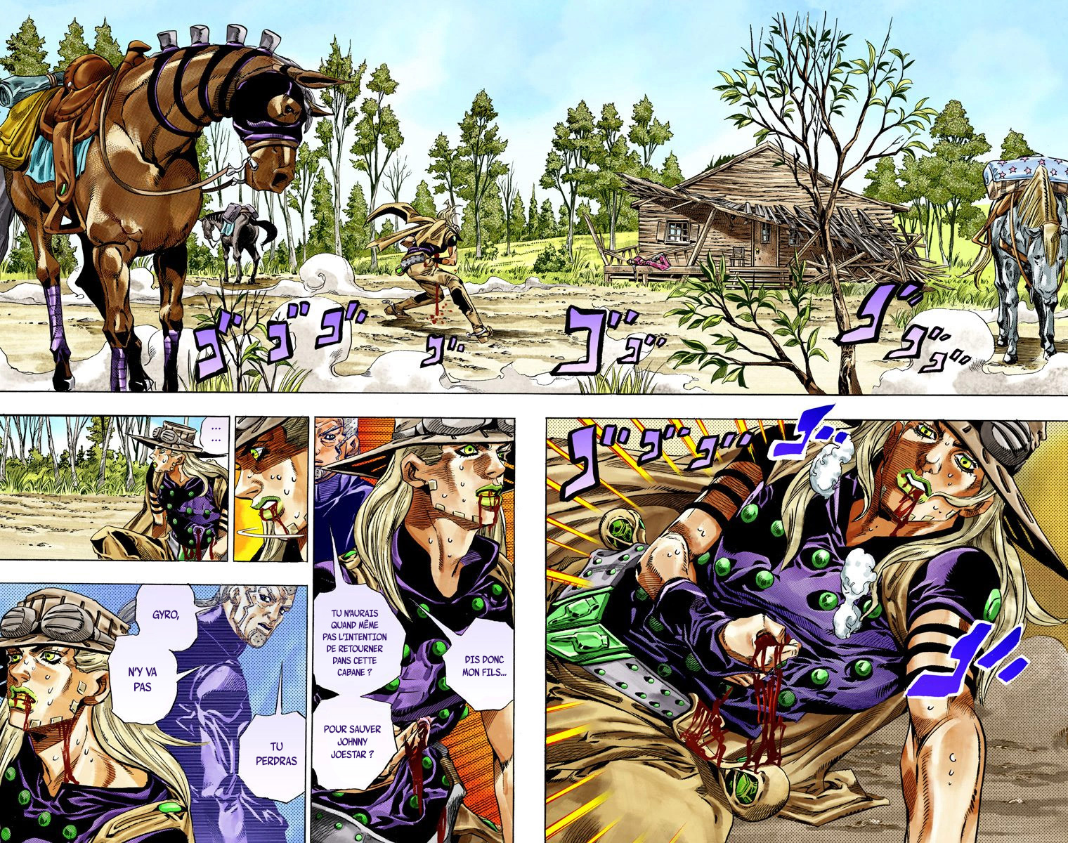 Read JoJo_s Bizarre Adventure Part 7 Steel Ball Run Official Colored FR Manga Online