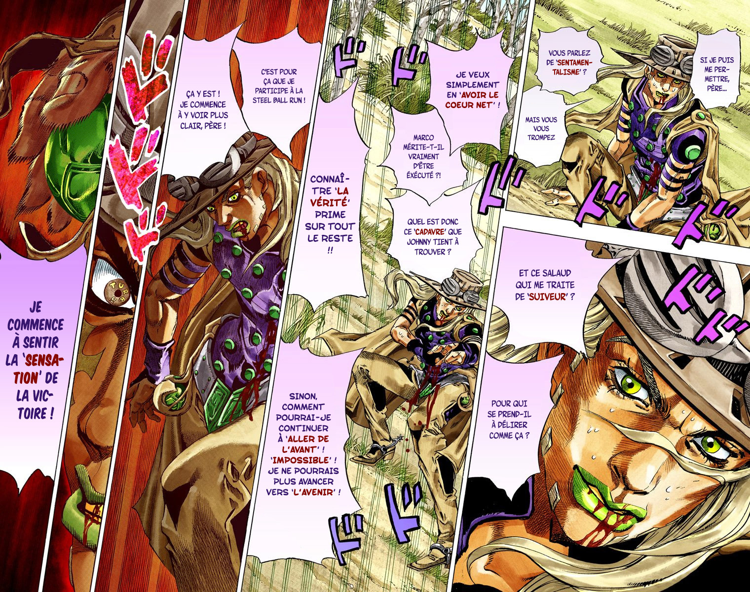 Read JoJo_s Bizarre Adventure Part 7 Steel Ball Run Official Colored FR Manga Online