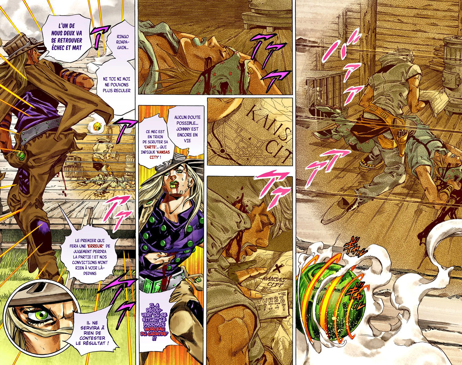 Read JoJo_s Bizarre Adventure Part 7 Steel Ball Run Official Colored FR Manga Online