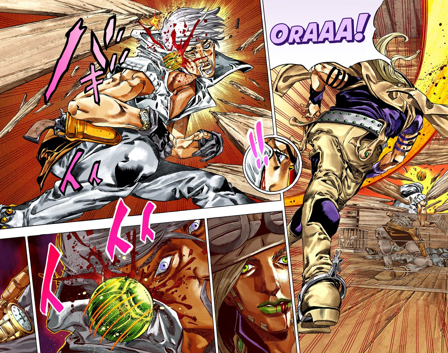 Read JoJo_s Bizarre Adventure Part 7 Steel Ball Run Official Colored FR Manga Online