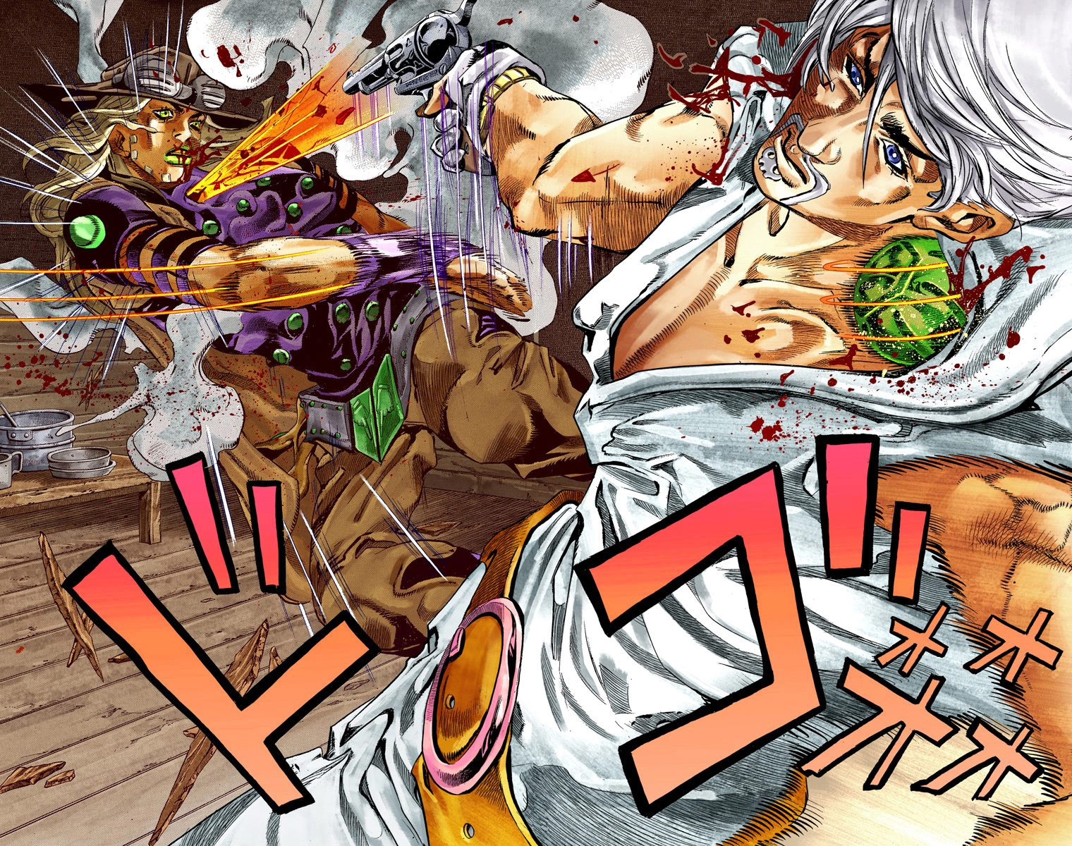 Read JoJo_s Bizarre Adventure Part 7 Steel Ball Run Official Colored FR Manga Online
