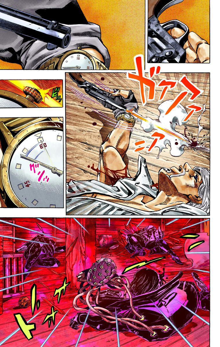 Read JoJo_s Bizarre Adventure Part 7 Steel Ball Run Official Colored FR Manga Online