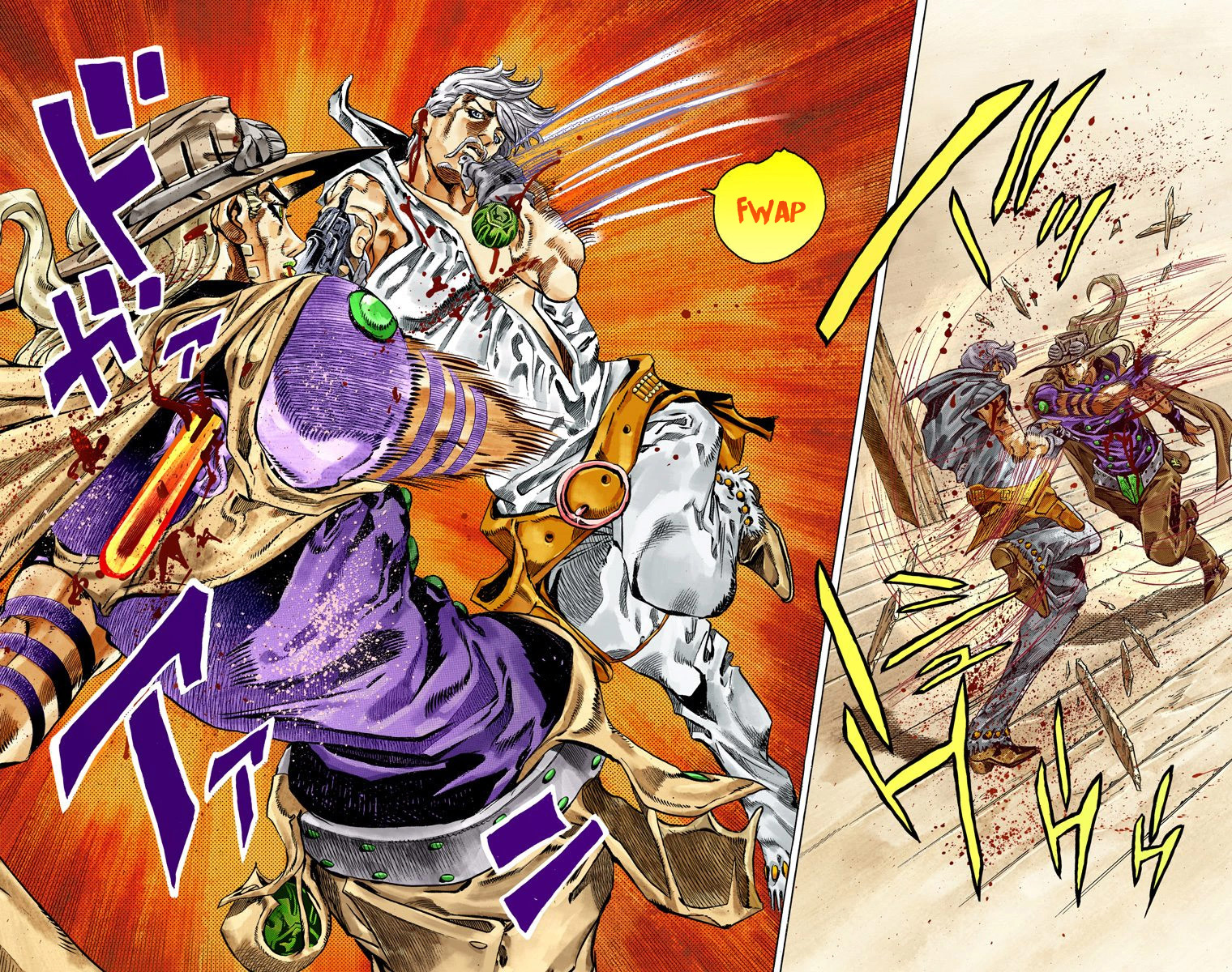 Read JoJo_s Bizarre Adventure Part 7 Steel Ball Run Official Colored FR Manga Online