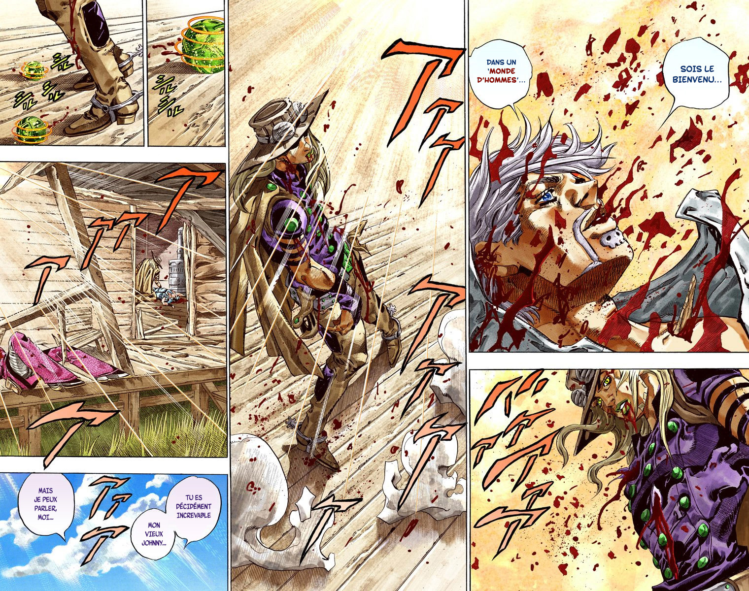 Read JoJo_s Bizarre Adventure Part 7 Steel Ball Run Official Colored FR Manga Online