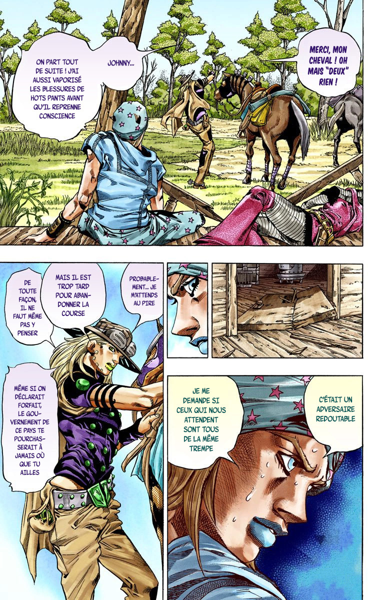 Read JoJo_s Bizarre Adventure Part 7 Steel Ball Run Official Colored FR Manga Online