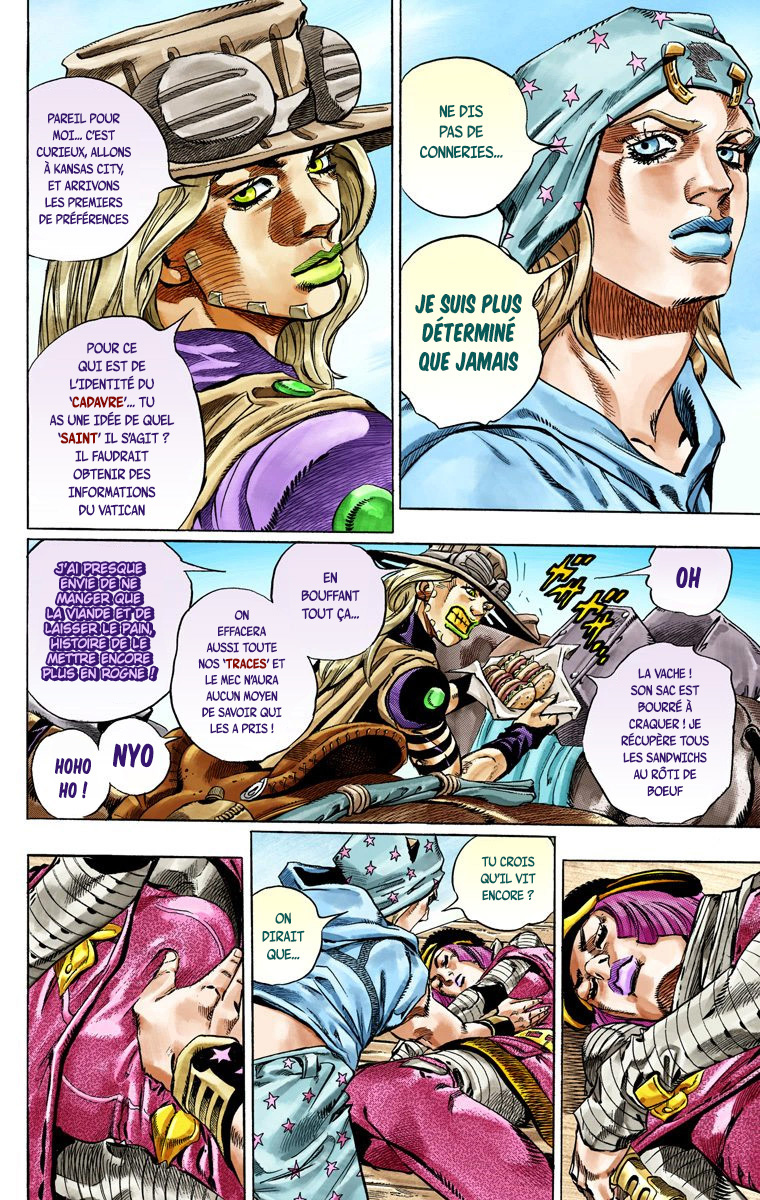 Read JoJo_s Bizarre Adventure Part 7 Steel Ball Run Official Colored FR Manga Online