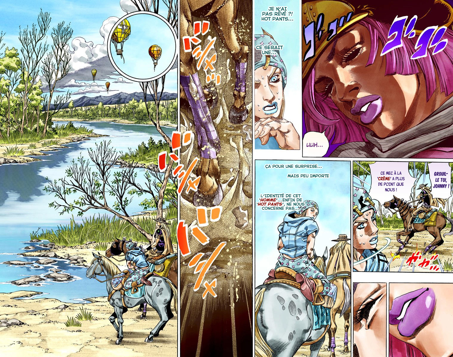 Read JoJo_s Bizarre Adventure Part 7 Steel Ball Run Official Colored FR Manga Online