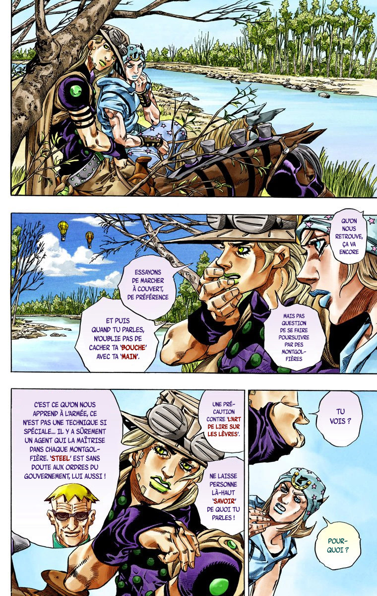 Read JoJo_s Bizarre Adventure Part 7 Steel Ball Run Official Colored FR Manga Online